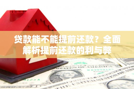 隆化贷款能不能提前还款？全面解析提前还款的利与弊
