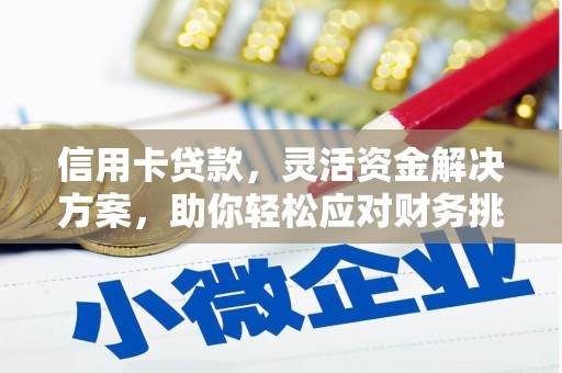 富锦信用卡贷款，灵活资金解决方案，助你轻松应对财务挑战